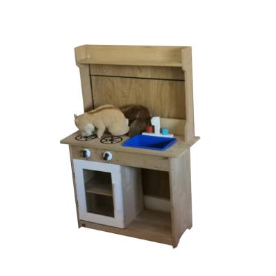 China Kitchen Moisture-proof Wear-resistant Wooden Wooden Play Construction Mud Kitchen Standard Wooden Kitchen for sale