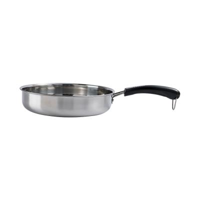 China Newest CLASSIC Wholesale Cost Kichen No Oil Wok Frying Pan Ss 5 Layers Non Stick Pans for sale