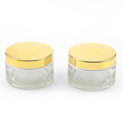 China Cosmetic Jar 200g Body Cream Clear Glass Jar Large Capacity Scrub Cream Jar for sale