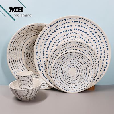 China New Sustainable Pass High Quality Melamine EU2020/1245 Dinnerware Set for sale