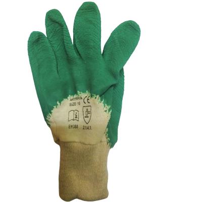 China Anti-smash Promotion Price Occupational Safety Working Sfg-Rb321G Latex Coated Gloves for sale