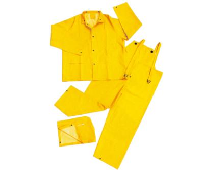 China Bachelor Waterproof Clothes The Rain Uniform PVC Polyester 3pcs Bib Bestselling Type for sale