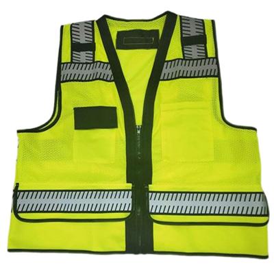 China Fire Proof Super Quality Working Safety Vests 100% Polyester Knitting Vest Sfj-Mc82 Reflecting for sale