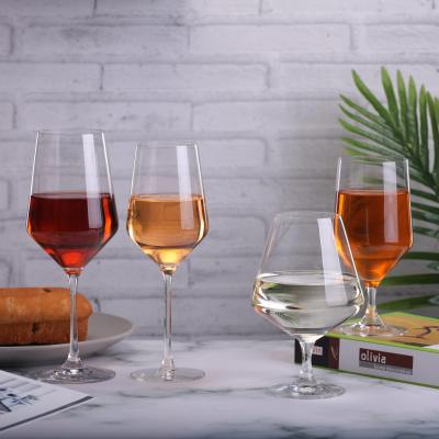 China Custom Made Eco-Friendly Raymond Wine Glass Tumbler Wine Glass Wedding Goblet Lead Free Crystal Glass Wine Glasses for sale