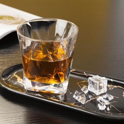 China New Custom Printing Raymond 310ml Stand logo whiskey crystal glass whiskey tumbler lead-free glass classic/postmodern glass for sale