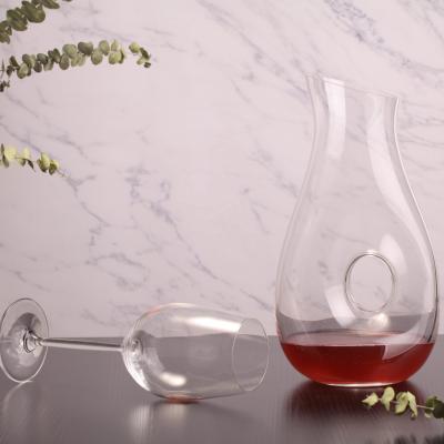 China Eco-friendly raymond glassware restaurant red wine glass decanter crystal glass wine decanter for sale