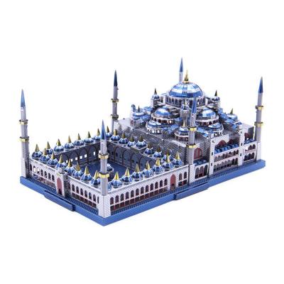 China DIY TOY 3d Metal Model Sultan Ahmet Aqsa Mosque Adult Building Puzzle for sale