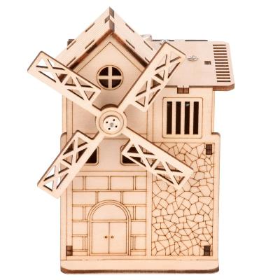 China Safety Rompecabezas 3d Puzzle Vitascope DIY Woodworking Construction Kit with Music Song for sale