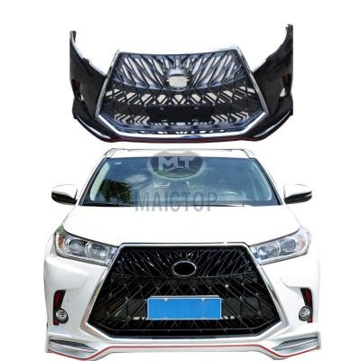 China LX Style MAICTOP Car Accessories Conversion New Bumper Bodykit for Highlander body kit 2015-2019 upgrade to lx570 style for sale