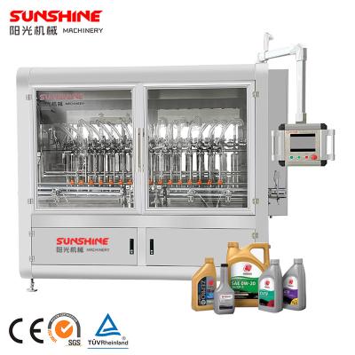 China 1-5L Fully Automatic High Accuracy Food Piston Gear Lubricating Oil Motor Oil Bottling Machine Plastic Bottle Filler Filling Machine for sale