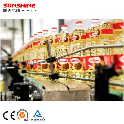 China Full Automatic Edible Vegetable Olive Filler Palm Oil Food Cooking Oil Capping Line and Filling Packing Machine Labeling Machine for sale