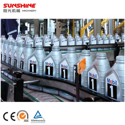 China Full Automatic Bottle Filling And Labeling Filling Packing Machine Lubricating Oil Engine Oil Food Speed ​​Capping Production Line for sale