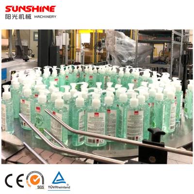 China Full Automatic Food Shampoo Cream Lotion Liquid Soap Detergent Bottle Filler Capping Labeling Machine Filling and Filling Production Line for sale