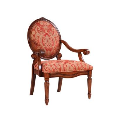 China Rustic Teal Upholstered Dining Chairs , Oak Patterned Dining Room Chairs  for sale