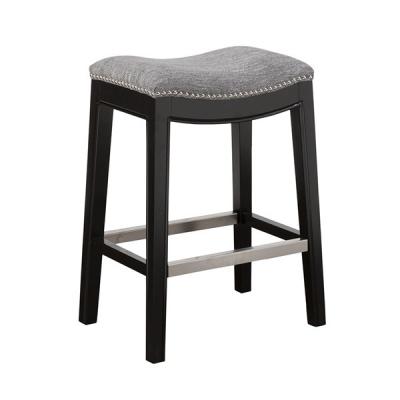 China Stainless Steel Breakfast Bar Stools Saddleback Silhouette For Restaurant for sale