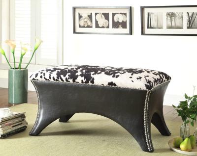 China Patterned Upholstered Bench Living Room With Multiple Fabric Selections for sale