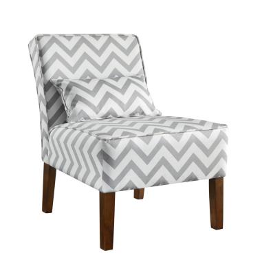 China Patterned Upholstered Accent Chairs Tight Back , Low Back Living Room Chairs for sale