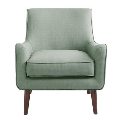 China Turquoise Arm Accent Chair With Tight Clean Line Tailoring Offset for sale