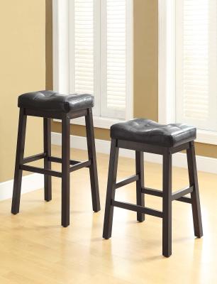 China 30 Inch Upholstered Counter Height Stools , Fabric Backless Bar Stools for sale