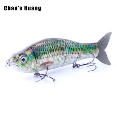 China ABS Hard Plastic Chan Huang Sinking 16.5CM Multi Slider 62G Fishing Lure Pike Swimbait Two-Segmented ABS Hard Plastic Glider Shad Bait for sale