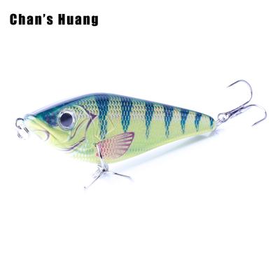 China ABS Hard Plastic Huang High Quality Crank Bait 3D Artificial Sinking Jerk Eyes 7.5CM 13.5G Jerkbait Fishing For Pike Muskie Fish Tackle for sale