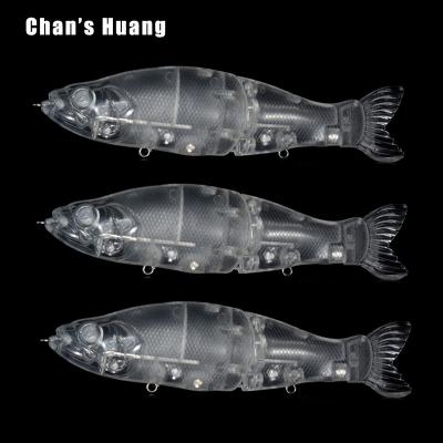 China ABS Hard Plastic Chan's Huang Glide Baits 13.5CM 27.5G Sinking Hard Plastic Body Slider Swimbait Multi Joint For Bass Pike Fishing Lure Musky for sale