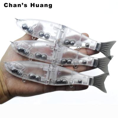 China Huang Chan Blanks Glider Bait 7inch 60g ABS Hard Plastic Sinking Soft Body Hard Tails Artificial Groundbait Unpainted Fishing Lures Pike DIY Tackle for sale