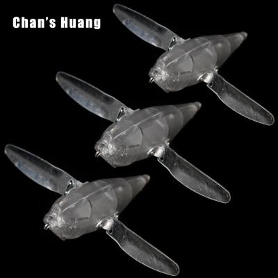 China ABS Hard Plastic Chan Huang 11.5CM Snap 30G Blanks Metal Blade Wings Fishing Tackle Customized Unpainted Artificial Lures Topwater Bait for sale