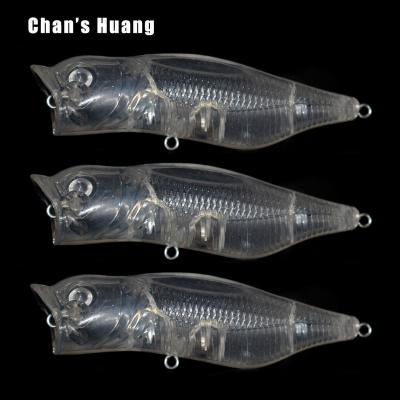 China Huang Hard Fishing Lure Frog Topwater Jerkbait 8.5CM ABS Plastic Clear Bodies 14.5G ABS Hard Plastic Chan Blanket Unpainted Snap Bait for sale