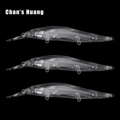 China Huang 13.5CM Chan ABS Hard Plastic Body Clear Plastic Fishing Tackle Shallow Unpainted DIY Diving Jerkbait DIY Minnow Masks Lures for sale