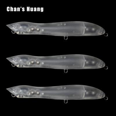 China Handmade ABS Hard Plastic Chan Huang 8CM 5.2G Topwater Bait Minnow Masks Snake Fishing Lure Bass Tackle DIY For Floating Pencil Unpainted for sale