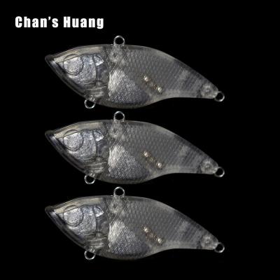 China ABS Hard Plastic VIB Chan's Huang Best Selling Vibration Sea Perch Artificial Lure Freshwater Unpainted Bait Crankbait Lipless Blanks for sale