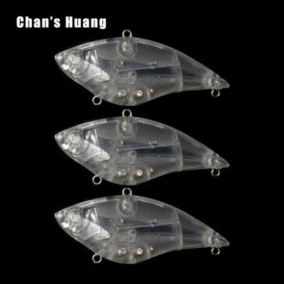 China ABS Hard Plastic 7CM 13.6G Chan Huang VIB Lures Unpainted Sinking Baits Best Crankbait Lipless Masks Bodies For Fish Customized Painting Lures for sale