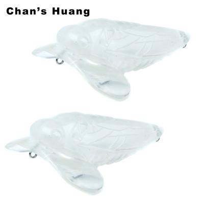 China Huang Topwater Blank ABS Hard Plastic Chan Cicada Wobbler Lure 7.2CM 12G Floating Unpainted Hard Body Bait DIY Fishing Tackle for sale