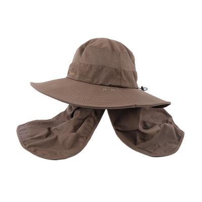 China Street Style Wholesale Summer Empty Plain Sun Fishing Hat Mesh Nylon Bucket Hat With Custom Logo for sale