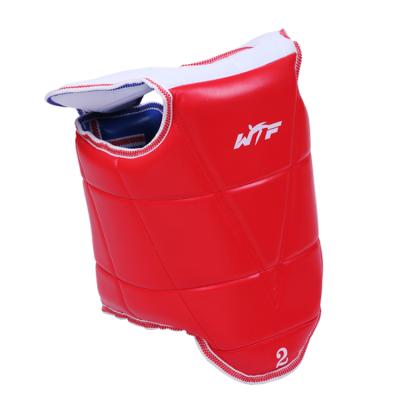 China Breathable Red Blue Durable Body Protector Body Protector Taekwondo Chest Guard for sale