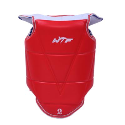 China Good Quality Breathable Newcomers Leather Taekwondo Chest Protector Boxing Guard for sale