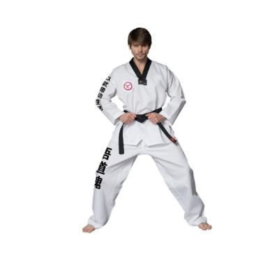 China Durable White Cotton Custom Factory Price Polyester Taekwondo Dobok Padded Martial Art Taekwondo Suit for sale