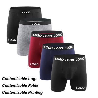 China ODM Antibacterial Custom Logo Men Boxer For Men Cotton OEM Men Briefs Boxers Plus Size Men Underwear for sale