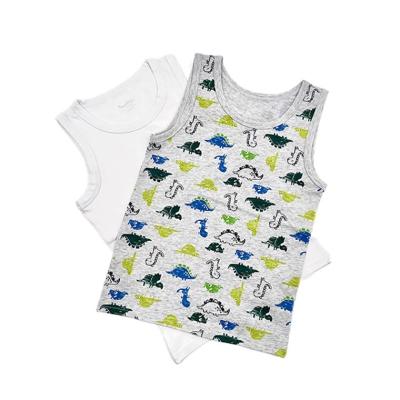 China Summer Waterproof Cheap Vest Baby Outerwear Cotton High Quality Boys Invest Simple Boys Printing Vest for sale