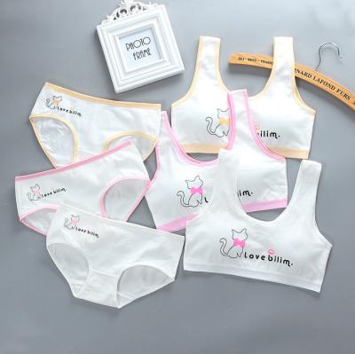 China OEM ODM LOGO panties and bra brief QUICK DRY custom cotton sets sexy underwear for girls for sale