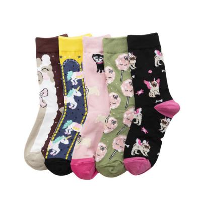 China Wholesale Custom QUICK DRY Trend Women's Hop Hip Spring Cotton Socks Cartoon for sale