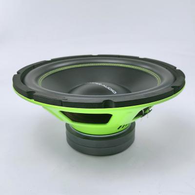 China SW1214 Yellow Color 12inch Car Audio Subwoofer 12 700W MAX Magnet Cheap Woofer for sale