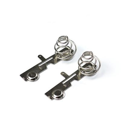 China Copper with nickel plating spring steel SMD battery contact clip smt 18650 battery clip for sale