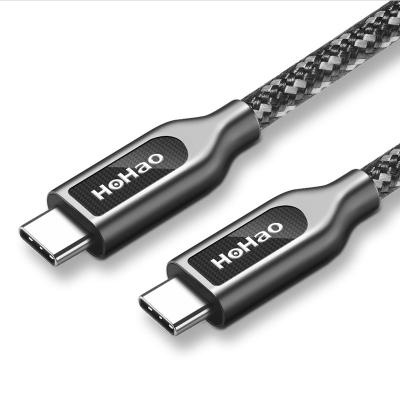 China Nylon Braided Video Game Player Usb C Type-c 3.1 Male To Male Data Cable 3A Palladium QC Fast Charging Cable For Macbook for sale