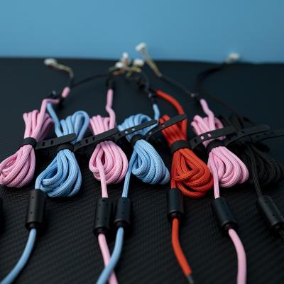 China Fashionable Customized Nylon Braided Colorful Super Soft Terminal To USB 2.0 Paracord Gaming Mouse Cable for sale