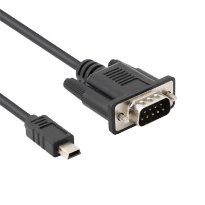 China COMPUTER factory custom OEM DB9 to mini USB 5pin male to RS232 serial port cable DB9 D-SUB 9pin male cable for sale