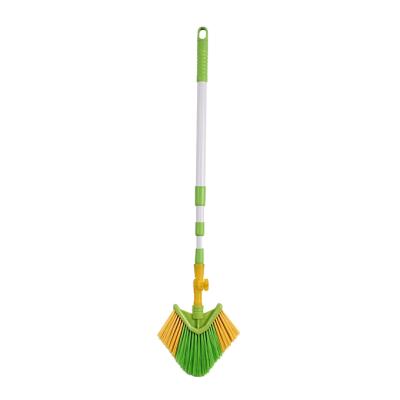 China Sustainable Telescopic Handle Triangle Broom for sale