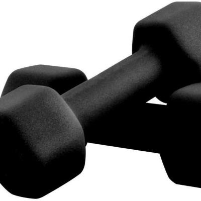 China High Quality Unisex Black Rubber Coated Gym Small MOQ Detachable Dumbbell Set of Unified Weight for sale