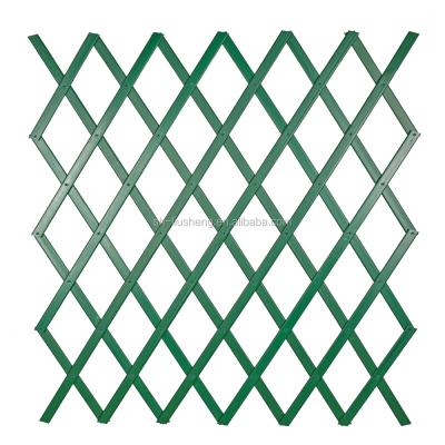 China Easily Assembled 1x3m PVC Garden Green Brown White Bamboo Expanding Fence 0.5x1.5m for sale